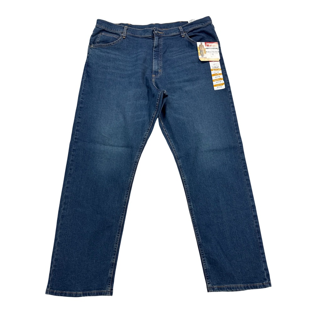 Wrangler Relaxed‎ Fit Jeans Mens 40x32 Blue NWT Five Star Heritage Stretch Denim
